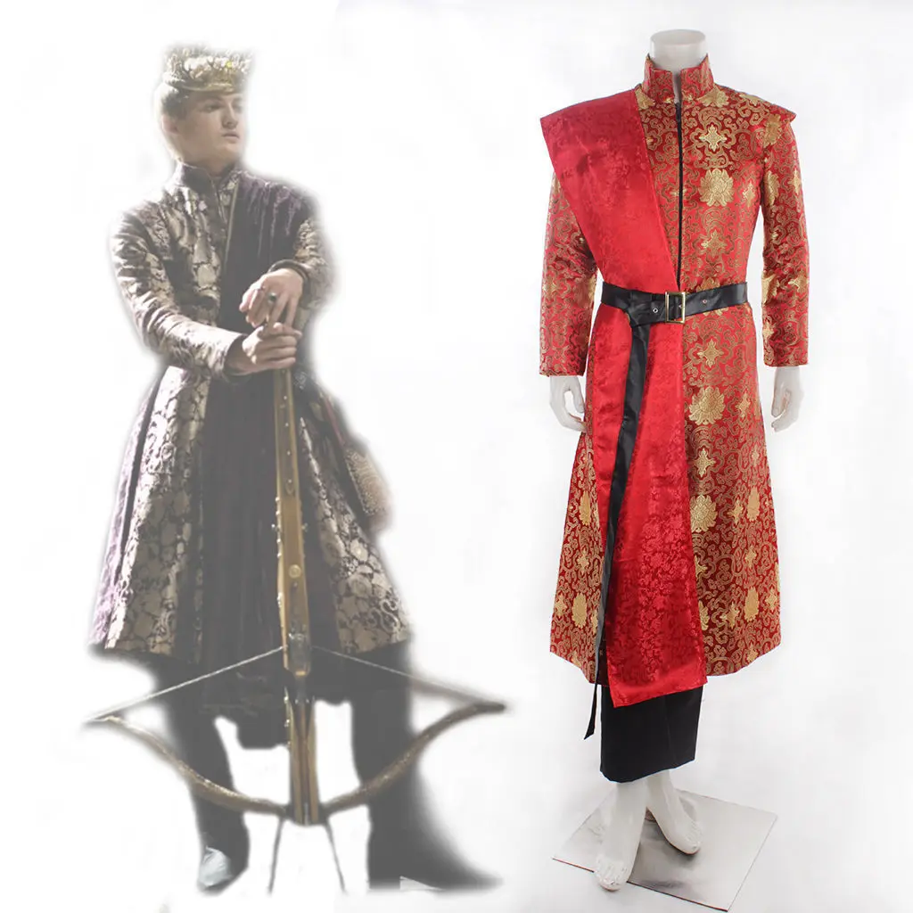 Мужские костюмы «Игра престолов», «Джеффри Баратеон», «King Joffery robe», костюм для ролевых игр, полный комплект одежды, любой размер