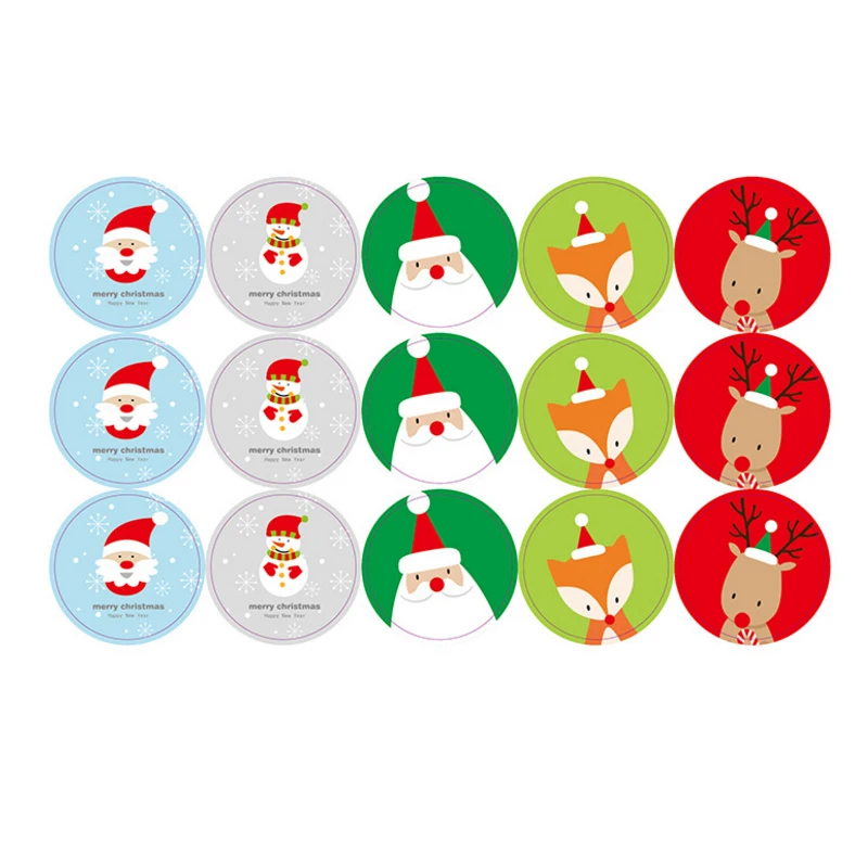 

1X Merry Christmas Santa Claus Decorative Stickers Adhesive Stickers DIY Decoration Diary stickers Label sealing stickers