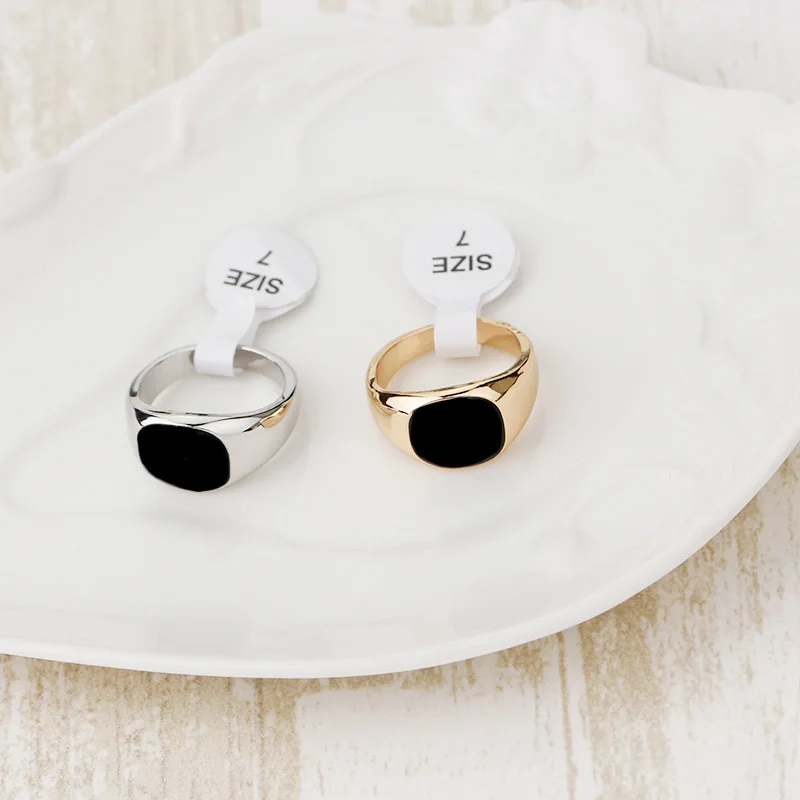 2018 новые модные горячие продажи золотые серебряные кольца для мужчин простой