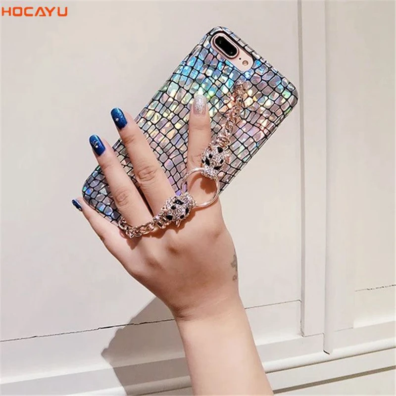 HOCAYU недорогой Модный Блестящий Чехол для мобильного телефона Iphone X 7 8 6 PLUS мягкая
