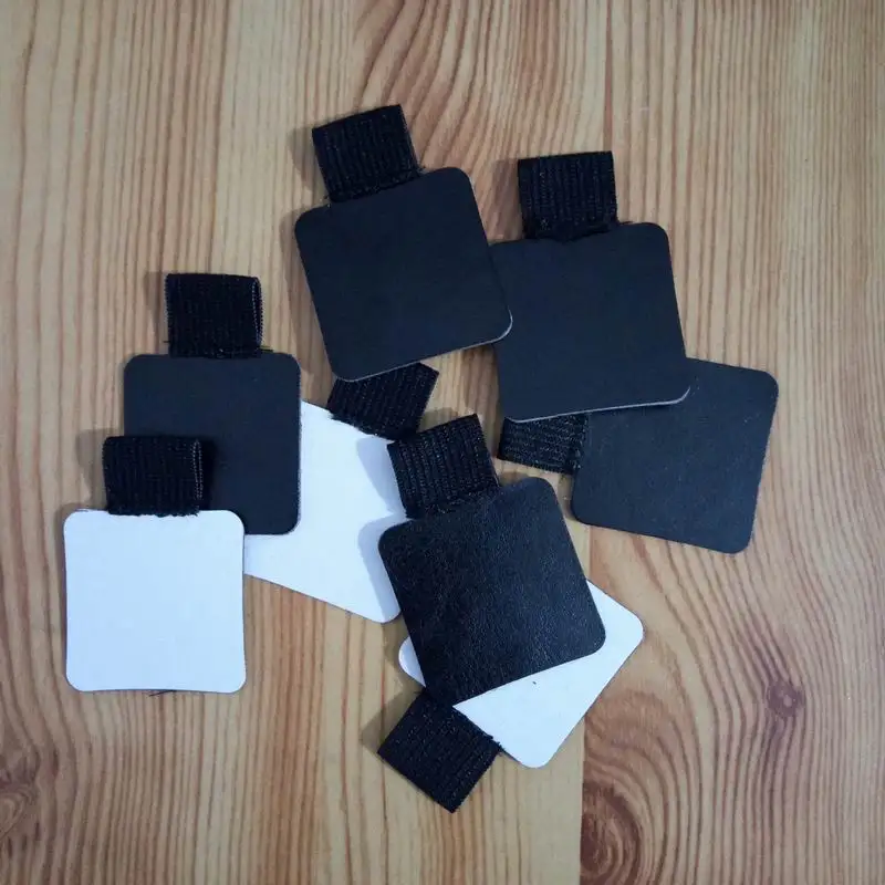 Черный самоклеящийся кожаный держатель для ручек клипсы карандаш эластичная