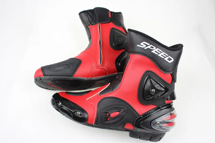 Новый длинный дизайн автомобильные гоночные ботинки мотоциклетная обувь