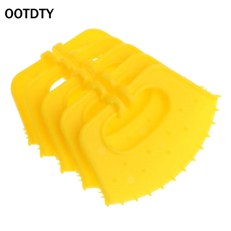 Yellow 5 шт. теленок Weaner пластик крупного рогатого скота нос кольцо анти-сосание Miling Stop Thorn отлучение вспомогательный инструмент скота оборудование для фермы - Цвет: Yellow