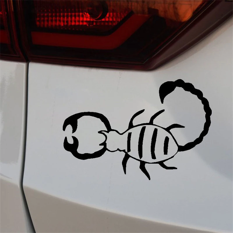 

YJZT 15.9CM*10.9CM Dazzling Scorpion Cute Vinyl Decal Original Car Sticker Black/Silver C19-0719