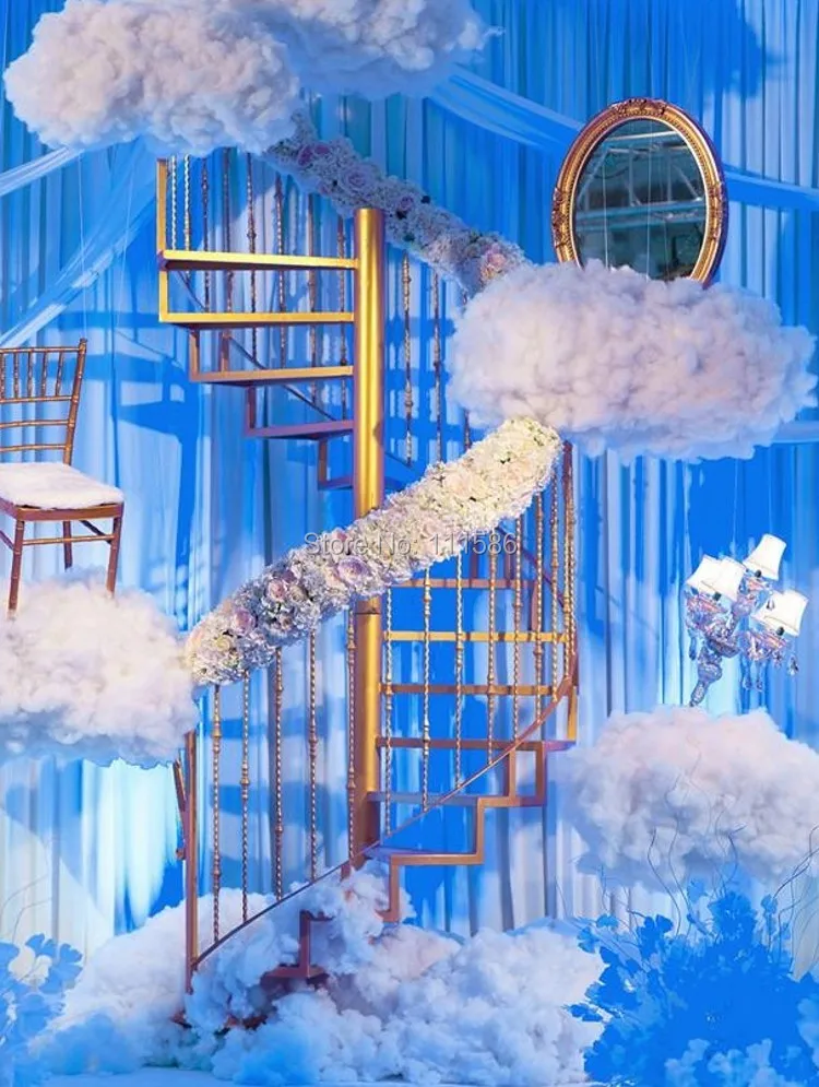 SPR украшение для свадебвечерние хлопковые облака дорога яркое на окно сделай сам