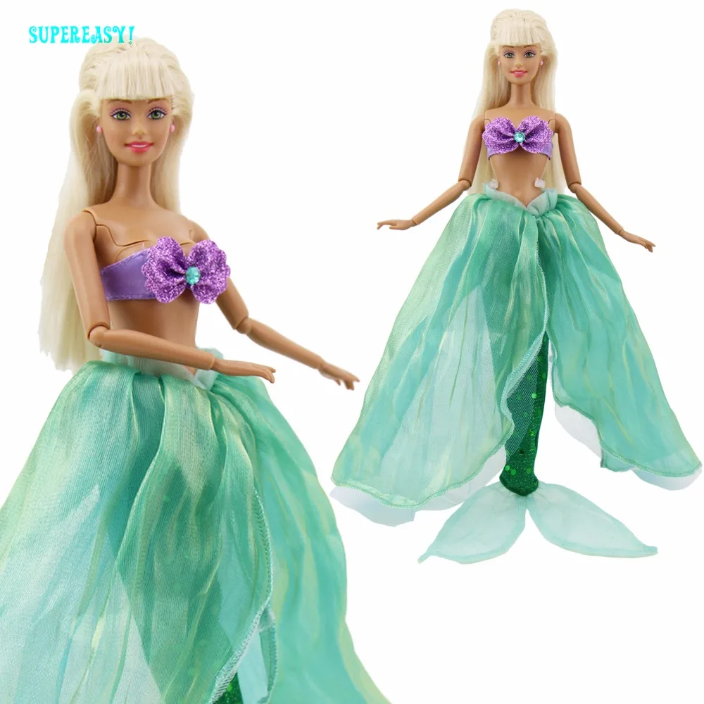 1 комплект Русалка сказочное платье фиолетовый бюстгальтер с бисером Зеленый