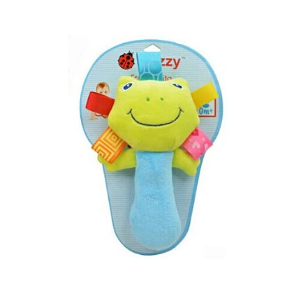 Плюшевая погремушка для младенцев игрушка-Зверюшка развивающий музыкальный