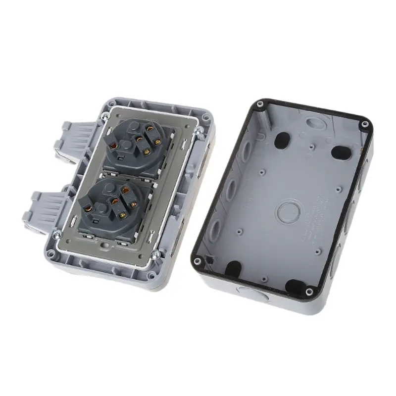 

EU Standard Outdoor Wall Switch Socket IP66 Weather&Dust Proof Power Outlet 220-250V
