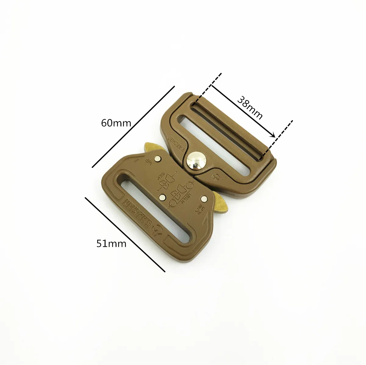 38mm 2,5/3,8/4,5/5 см Сильный быстрая боковыми металлическими пряжками DIY открытый Спортивная одежда куртка ремень ремешки - Color: 38mm