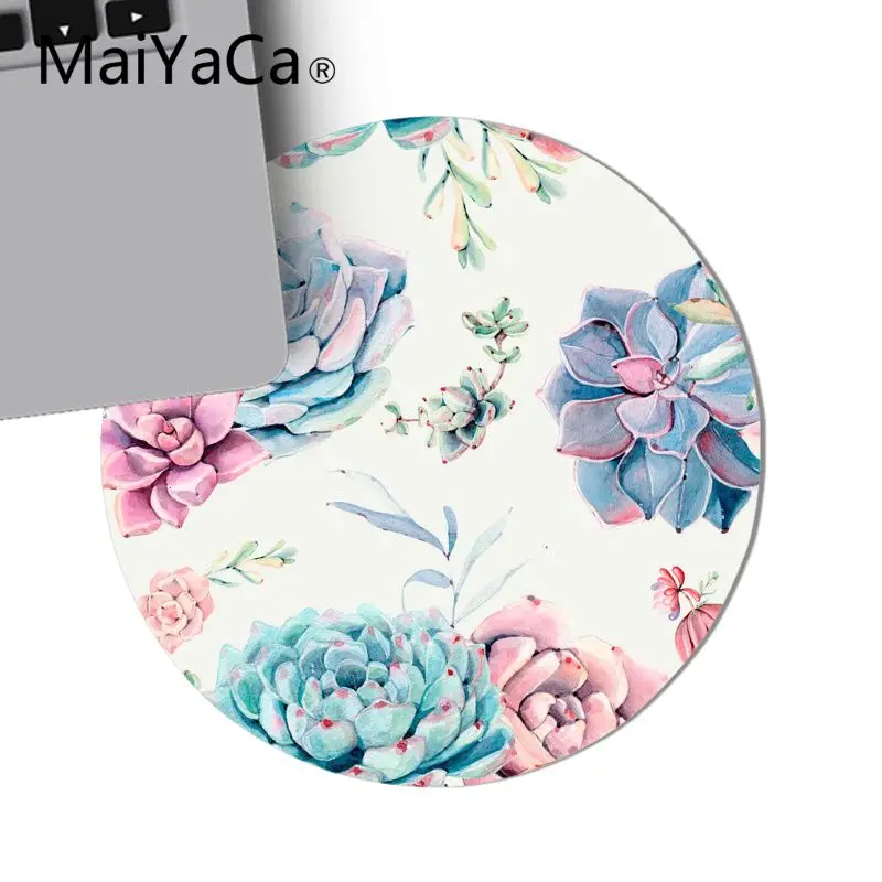 Maiyaca Сочный Блеск DIY дизайн игровой коврик для мыши игровой планшет, коврик для мышки круглый коврик для мыши Противоскользящий игровой коврик для мыши 22x22 см