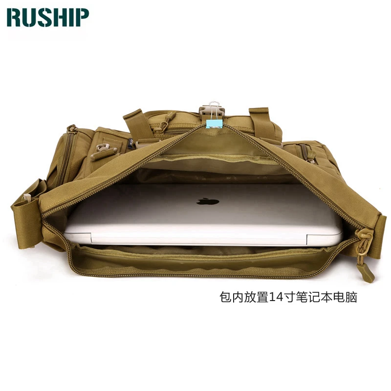 Большая сумка Мужчины A4 14 Дюймов кемпинг Для Ноутбука.Плечевая Сумка МОЛЛ