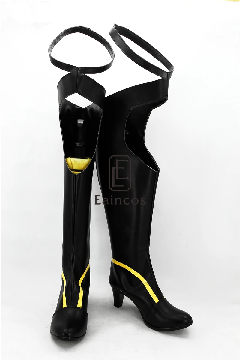 Аниме меч искусство онлайн конно юуки черные ботинки косплей обувь для вечеринок