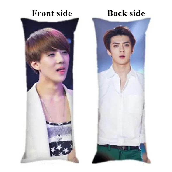 picture Индивидуальный Sehun EXO домашний обнимающий длинный Чехол для подушки, наволочка для подушки, подарок для девочки - Цвет: picture