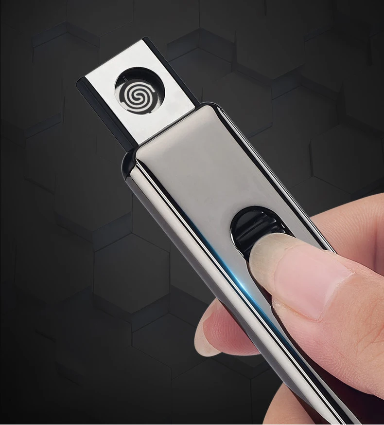 Tunsten турбо USB Зажигалка для сигарет курить тонкий размер с Usb зарядкой Электрический подарок для друга