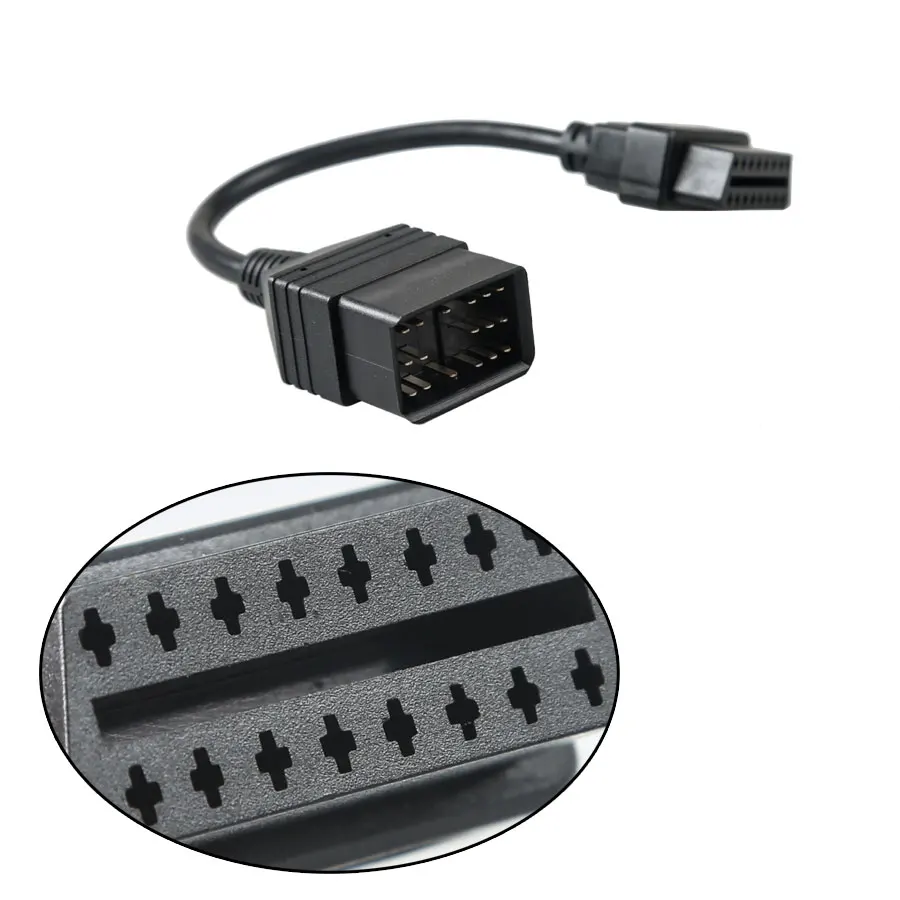 Новинка для Toyota 17 PIN to OBD1 OBD2 адаптер Диагностический кабель для Toyota 17pin to 16pin OBDII удлинитель
