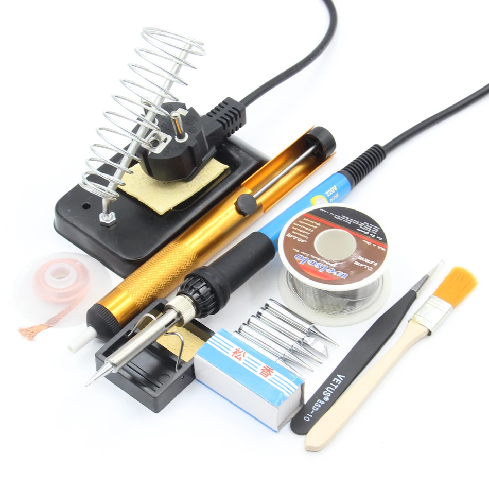 60 Вт ЕС вилка термостатический Электрический паяльник паяльная станция с
