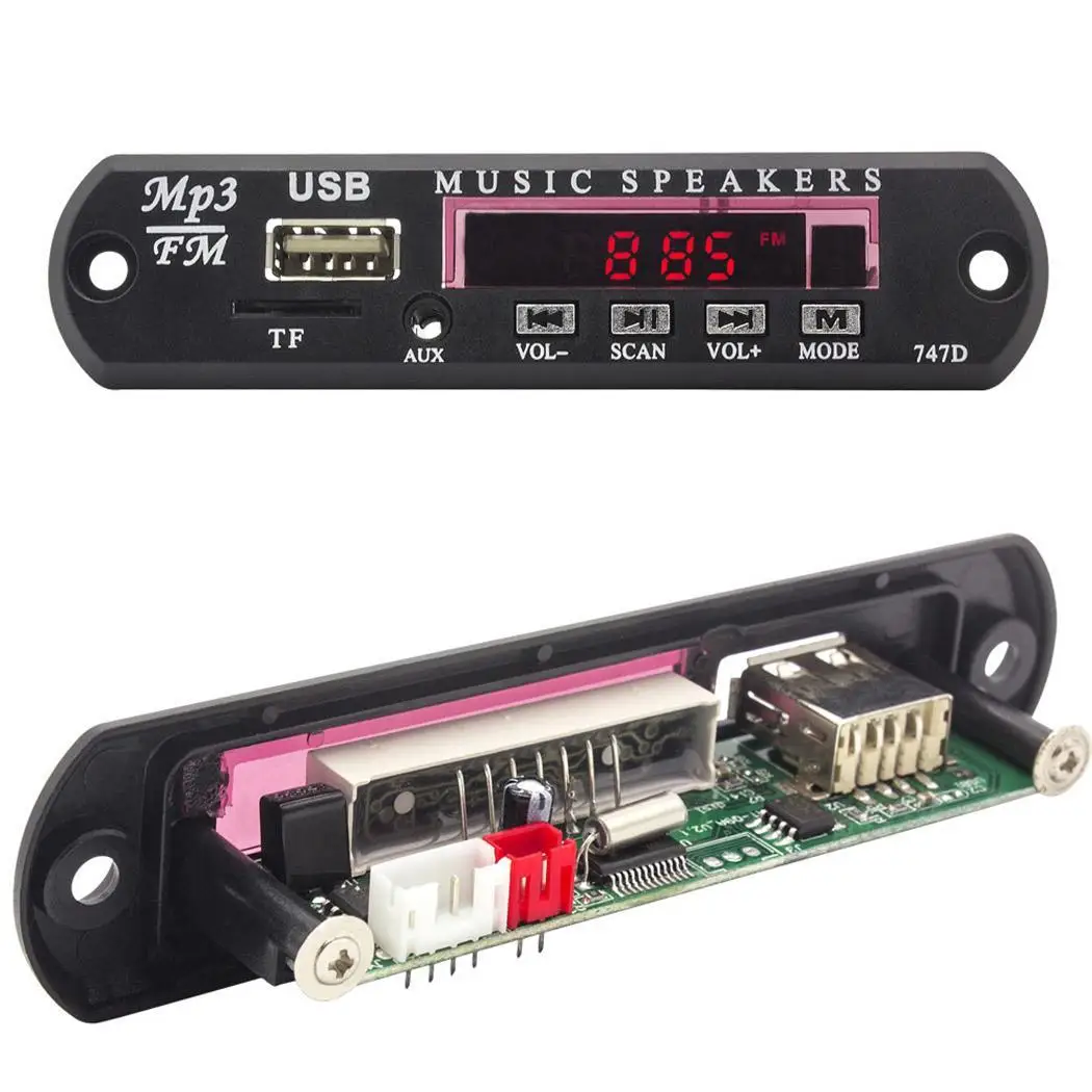 Прочный usb порт цифровой трубчатый дисплей Автомобильный Дистанционный динамик