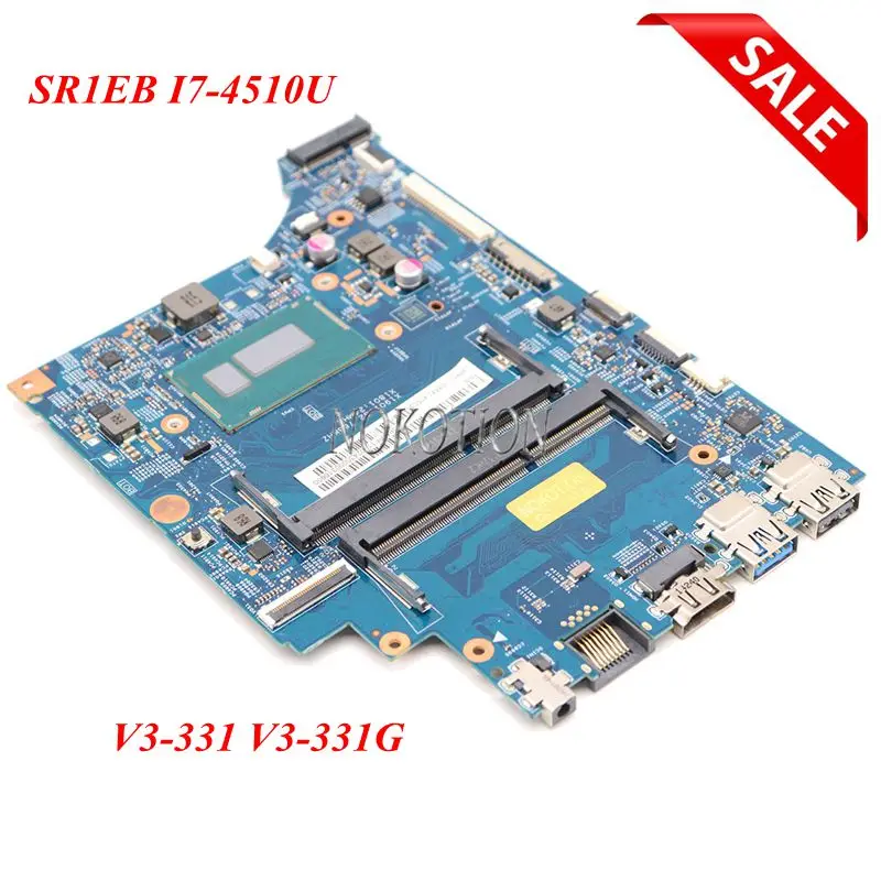 

NOKOTION материнская плата для ноутбука acer aspire V3-331 V3-331G SR1EB I7-4510U 448.02B17.0011 NBMPF11001 NB. MPF11.001 материнская плата работает