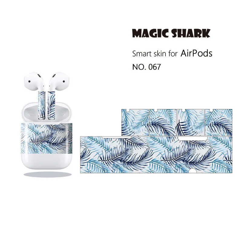 Волшебная Акула простые модные наклейки с листьями и цветами чехол для Apple