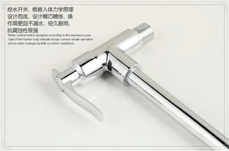 Wholesale and retail Single cold Kitchen Faucet wall mount Chrome Swivel Sink Brass water faucet cozinha torneira ZJ6701B | Обустройство