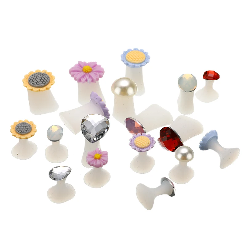 8 шт. силиконовые разделители для пальцев ног Маргаритка цветок Подсолнух