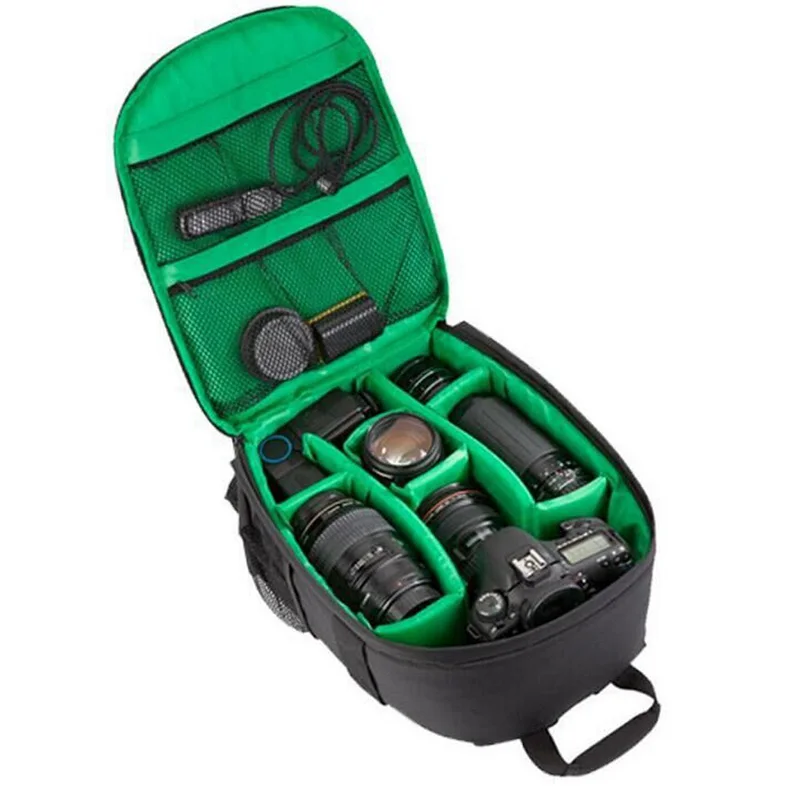 Мульти-функциональные DSLR Камера SLR сумка чехол для линзы объектива Мягкая дорожная сумка для ноутбука двойной рюкзак для цифровой зеркальной камеры Nikon Canon Водонепроницаемый