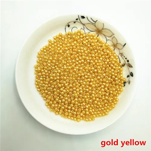 color10 3 мм 1010 шт Круглые ABS имитация жемчуга бусины для рукоделия подходят для ювелирных изделий ручной работы DIY ожерелье и браслеты аксессуары - Цвет: color10