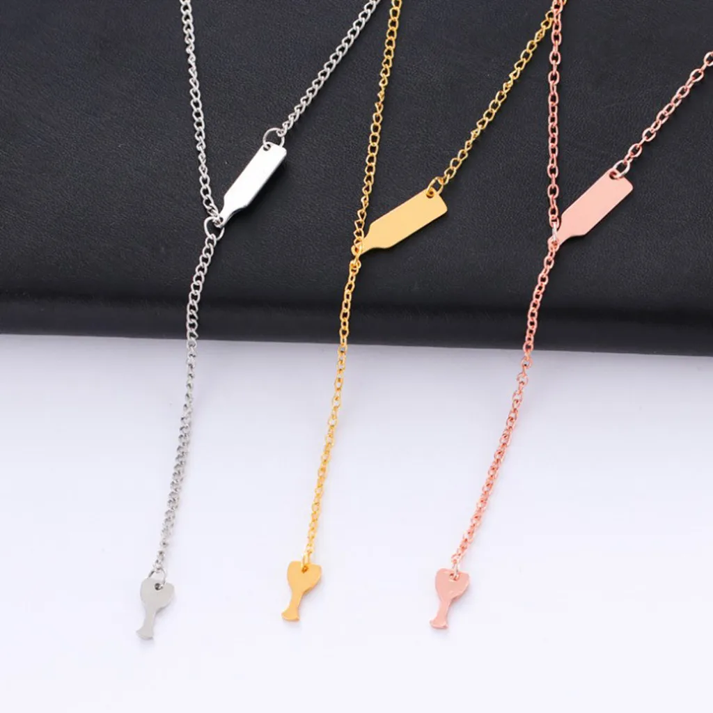 Новое модное Трендовое металлическое ожерелье с геометрическим орнаментом из