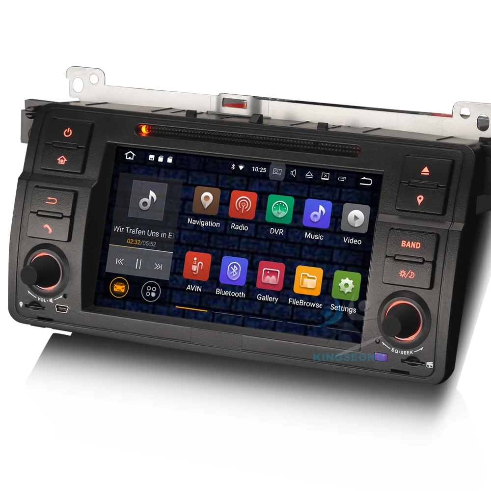 Автомобильная навигация 4-Core Android 7.1.2 Head Unit GPS Sat Nav для BMW 3 Series E46 M3 Rover 75 MG ZT 3G DAB+ WIFI OBD CANBUS USB BT.