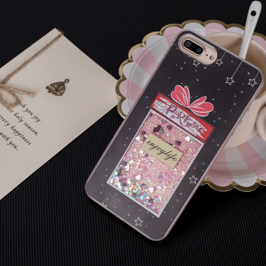 Fashion Bling Liquid Quicksand Cases For IPhone 6 6S Plus Case anjoy life Back Cover Iphone 7 Coque X 8 |