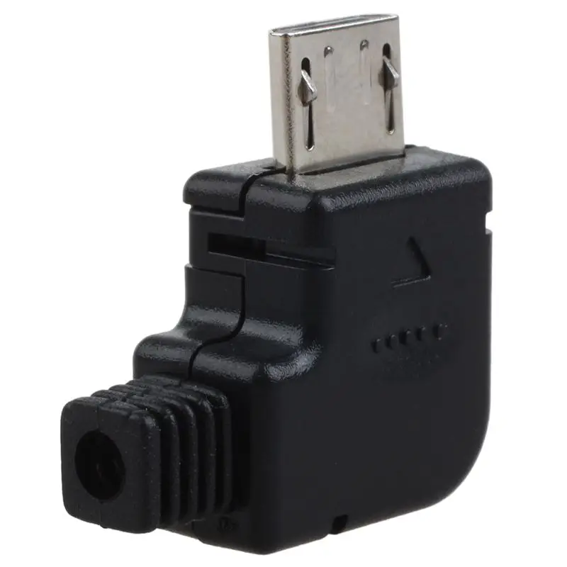 Новый Прямоугольный Micro USB 5 P порт штекер разъем с пластиковой бухтой|Соединители|