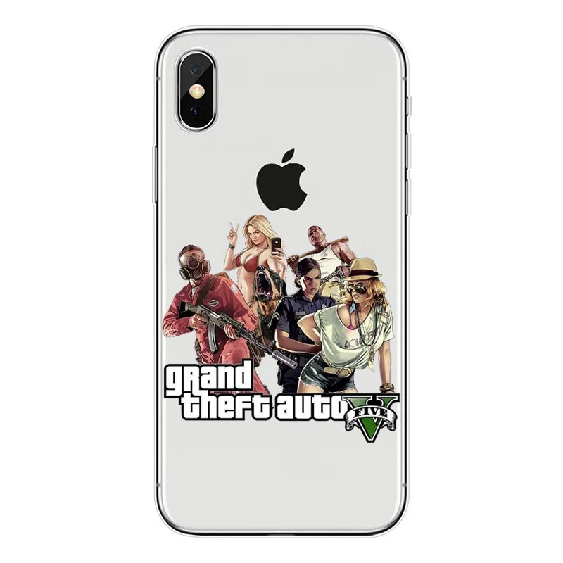Rockstar gta 5 Grand Theft Новое поступление мягкий чехол для телефона из ТПУ iPhone 11 11pro MAX 8 7 Plus