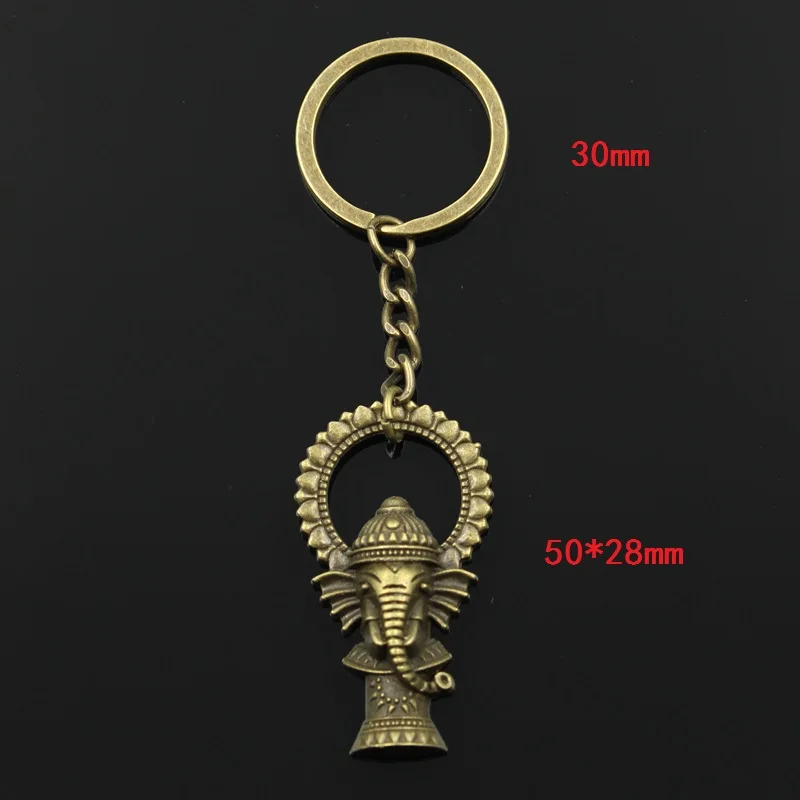 Новинка модный брелок 50x28 мм подвески в виде Будды и слона Ganesha мужские ювелирные