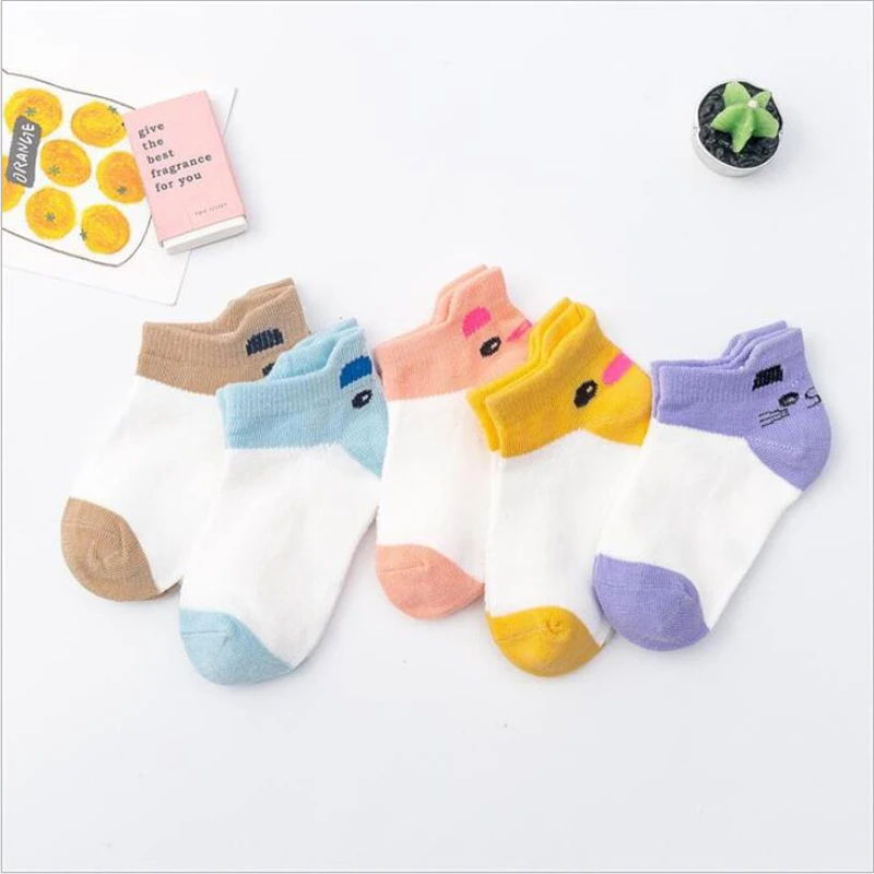 Носки летние хлопковые для мальчиков и девочек 5 пары/компл. |