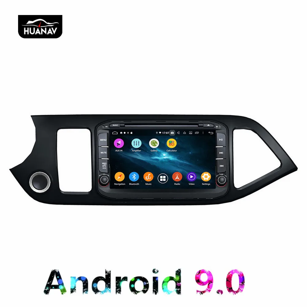 DSP Android 9 0 автомобильный DVD плеер GPS навигация для Kia morning 2011 2016 Авто Мультимедиа