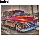 Алмазная живопись, новинка, алмазная вышивка, распродажа автомобилей, пикап, грузовик 5D, сделай сам, вышивка крестиком, полная квадратная, круглая, стразы, мозаичная живопись