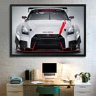 HD-обои принты Nissan GTR Супер спортивный автомобиль плакат холст настенная живопись для гостиной Декор