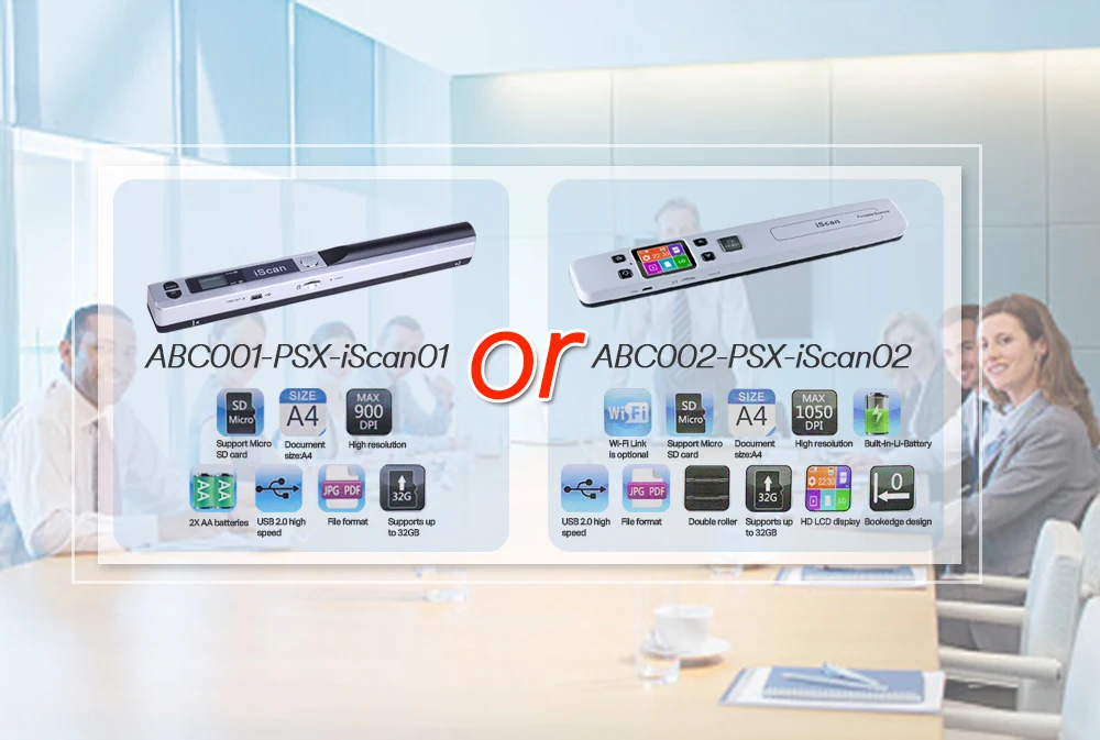 Беспроводной WiFi портативный A4 цифровой сканер ручной 1050 dpi Handyscan Document camera фото книги JPEG PDF Formate TF карта