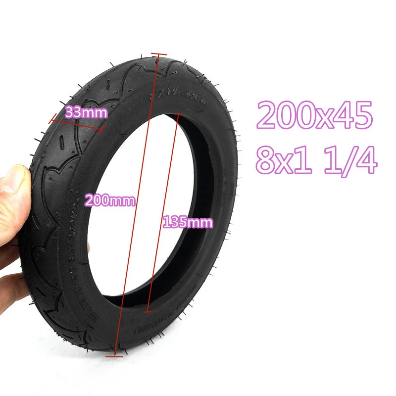 

electric scooter tire Outer/Inner Tire Tube Spare Replacement Tools Scooters 8x1 1/4 200*45 Wheel