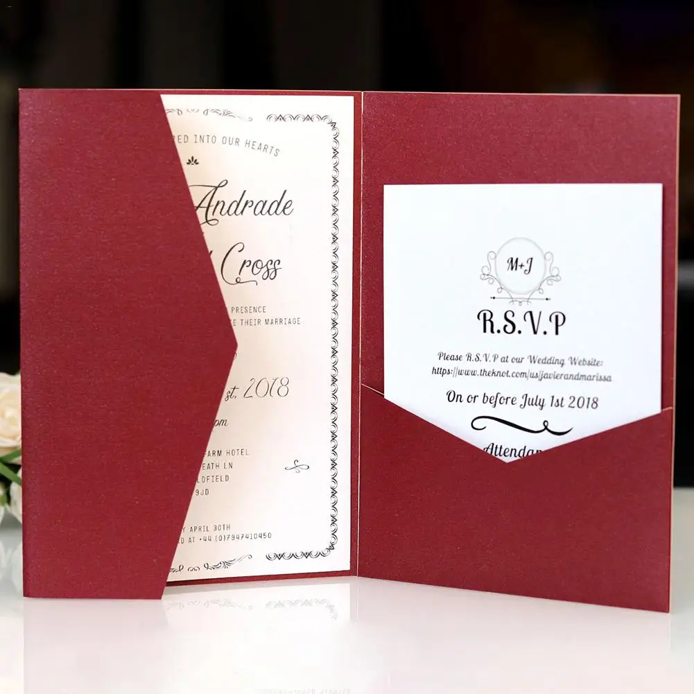 10 шт. простой Стиль свадебные приглашения карты пригласительный открытки на день