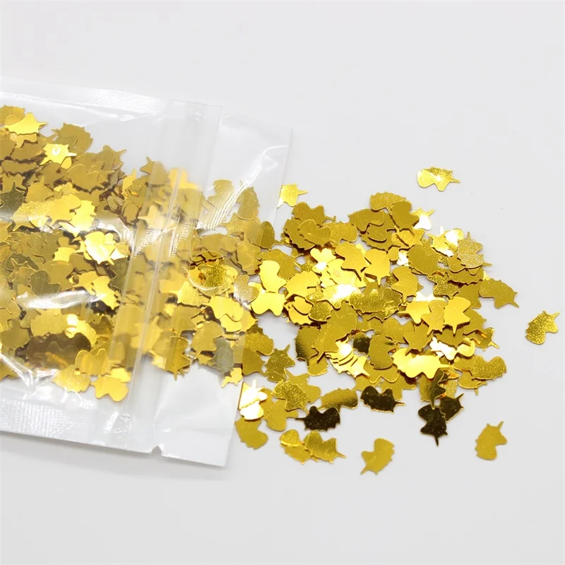 KSCRAFT разноцветные пайетки из ПВХ в форме единорога для изготовления открыток