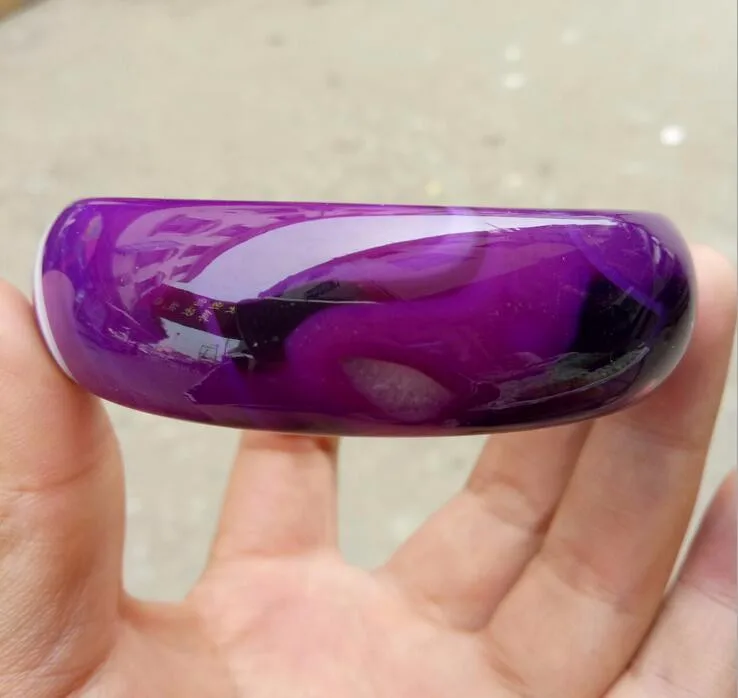 1 шт/широкая манжета Естественно красивая женщина фиолетовый сладкий браслет