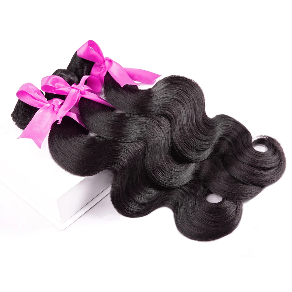 8A DJS beauty Hair бразильские виргинские волосы 3 шт. объемные волнистые пучки с 13*4