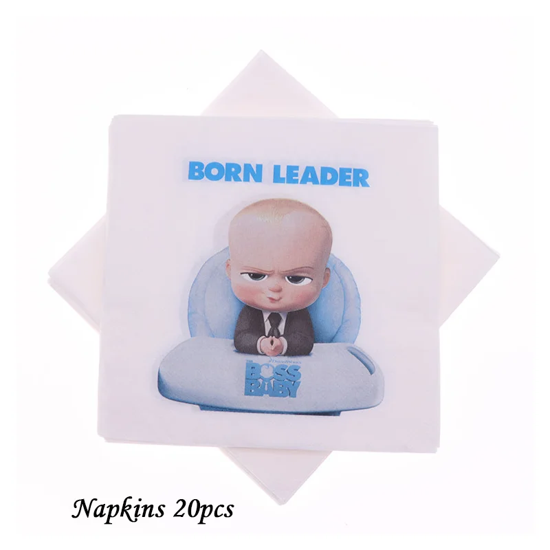 Мультфильм Baby Boss Тема 10 шт./лот тарелка чашка одноразовая посуда boss вечерние украшения принадлежности для детского душа