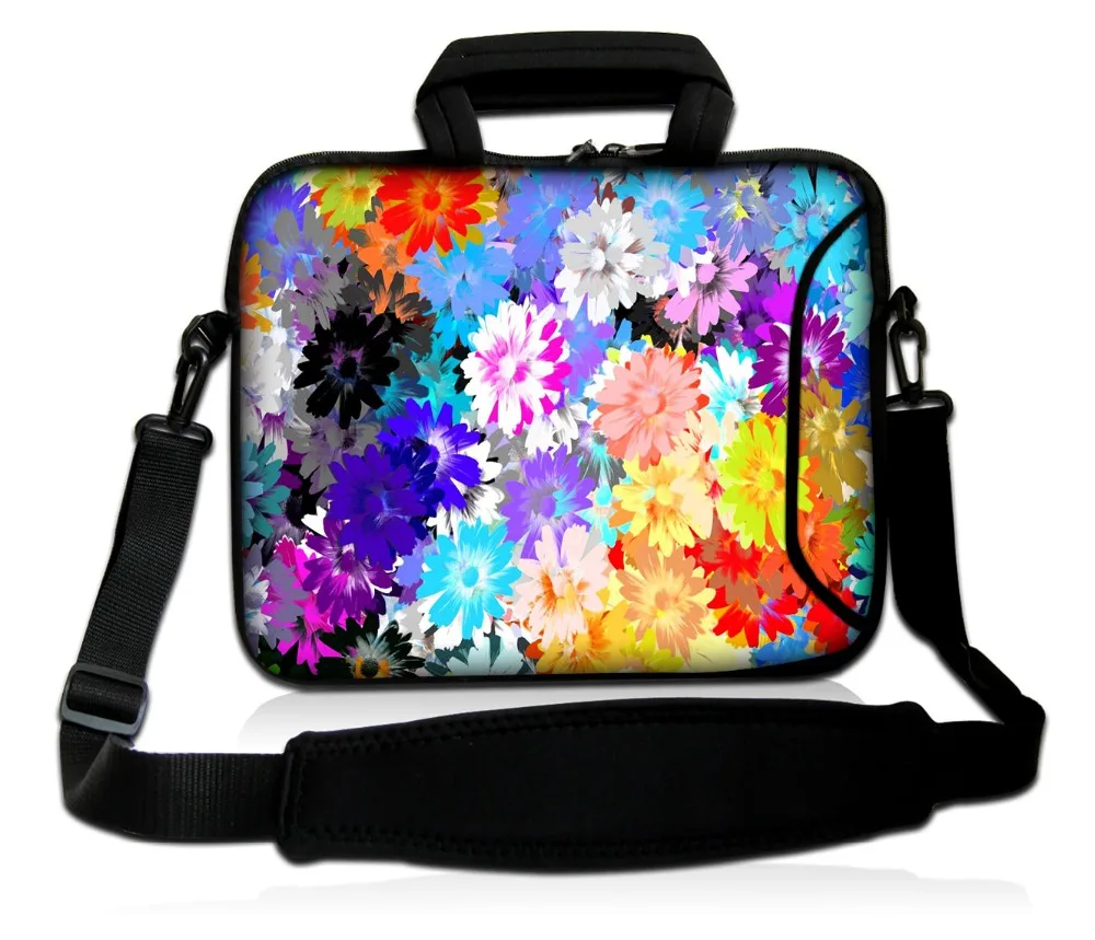 Настраиваемая сумка для ноутбука цветная через плечо с цветами 13 3 15 6 17 дюймов