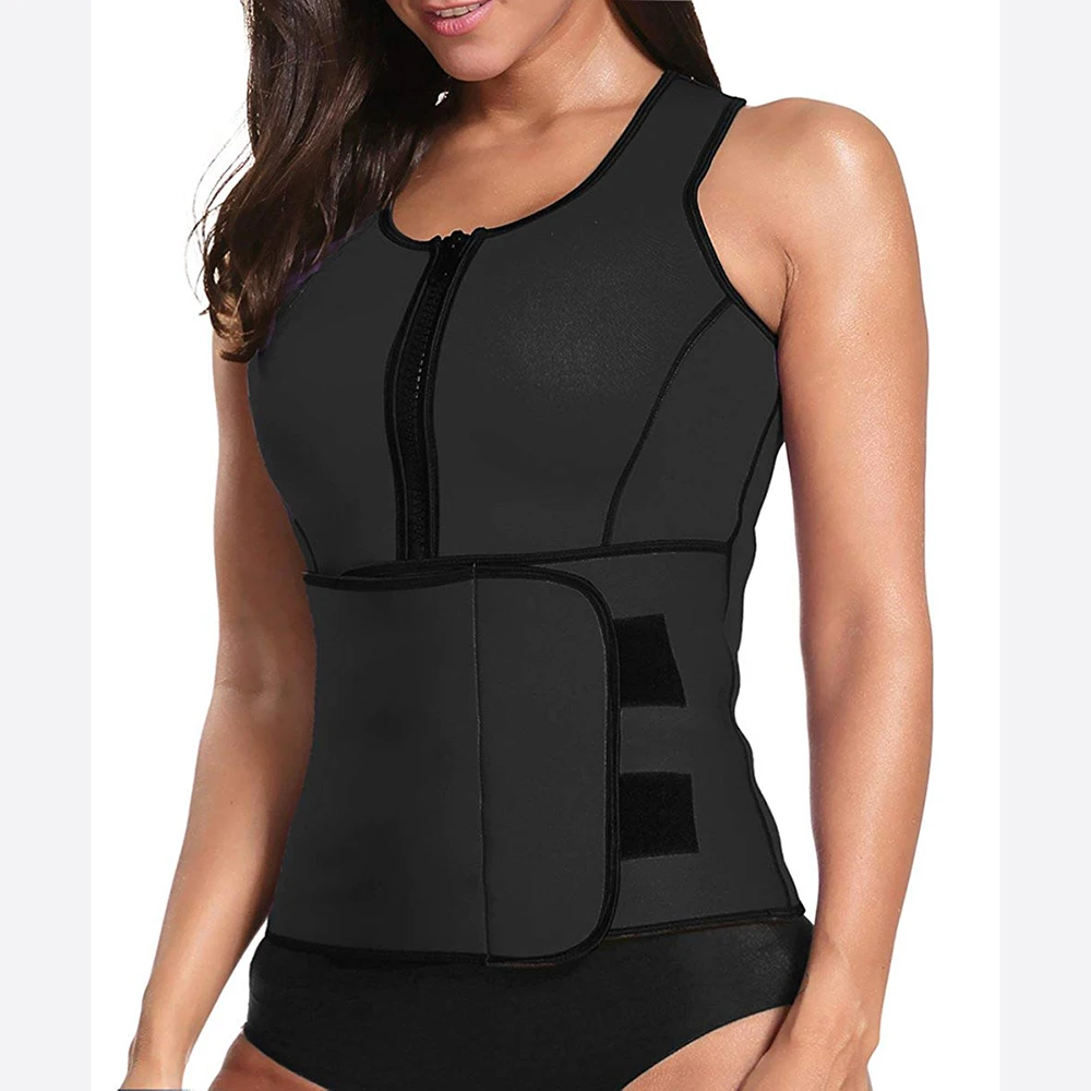 Cors&eacute; de neopreno para mujer embarazada, chaleco de entrenamiento de cintura adelgazante, cors&eacute; posparto, ropa moldeadora caliente, cintur&oacute;n de sudor ajustable, moldeador de cuerpo-0