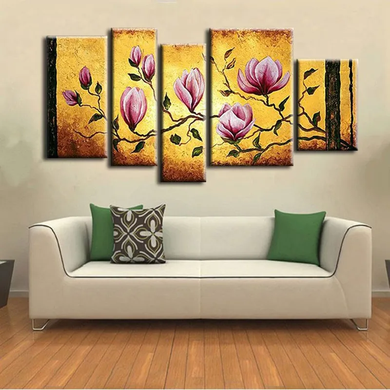 Современный Офисный настенный арт картины украшение дома разрисованный вручную