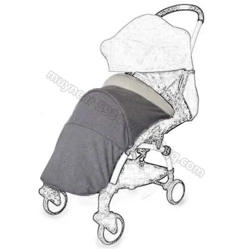 Новое поступление года. Прогулочная коляска Yoya Babytime Babythrone. Осенне-зимняя теплая ветрозащитная коляска для ног - Цвет: Серый