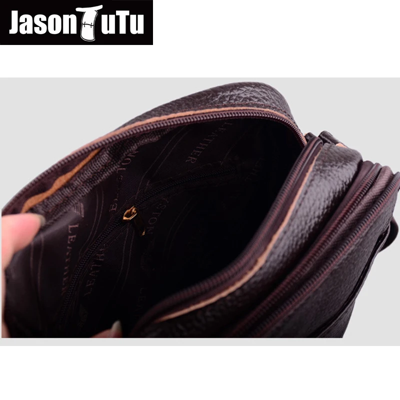JASON TUTU 100% из натуральной кожи сумки на плечо маленькая сумка-мессенджер мужская