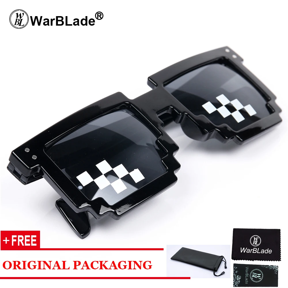 Винтажные детские очки 8 бит пикселей солнцезащитные для мужчин и женщин ретро